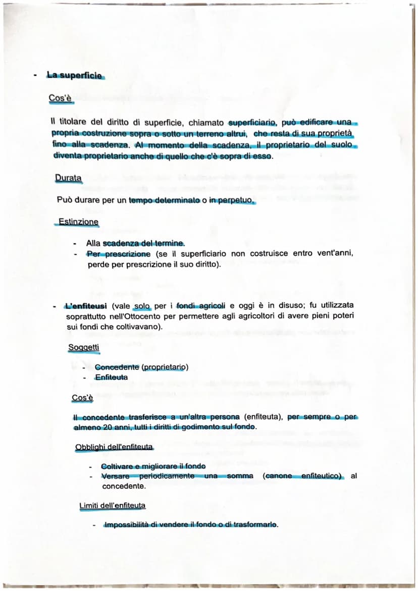 Pag 44-66
I diritti reali: la proprietà e il possesso
I DIRITTI REALI (da "res = cosa / studio della cosa) = attribuiscono al soggetto un
po