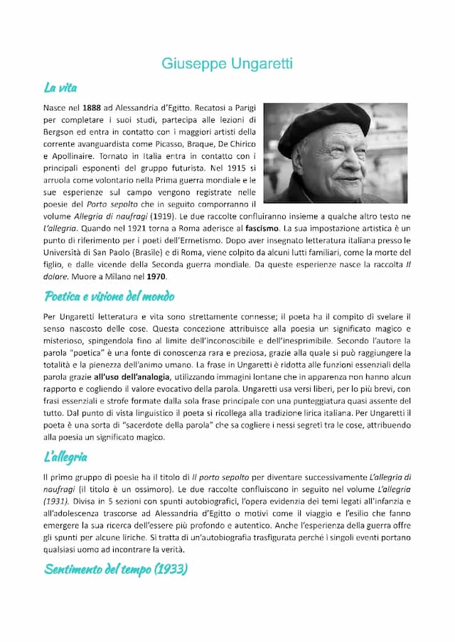 Know Giuseppe Ungaretti  thumbnail