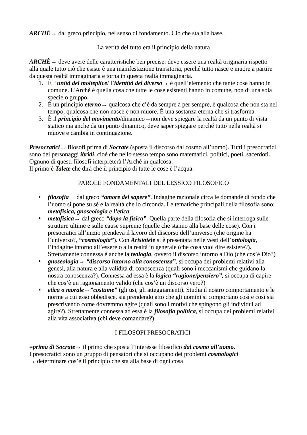 COS'È LA FILOSOFIA
Filosofia → è una parola composta che deriva dal greco, significa "amore del sapere". La filosofia è
una forma del sapere