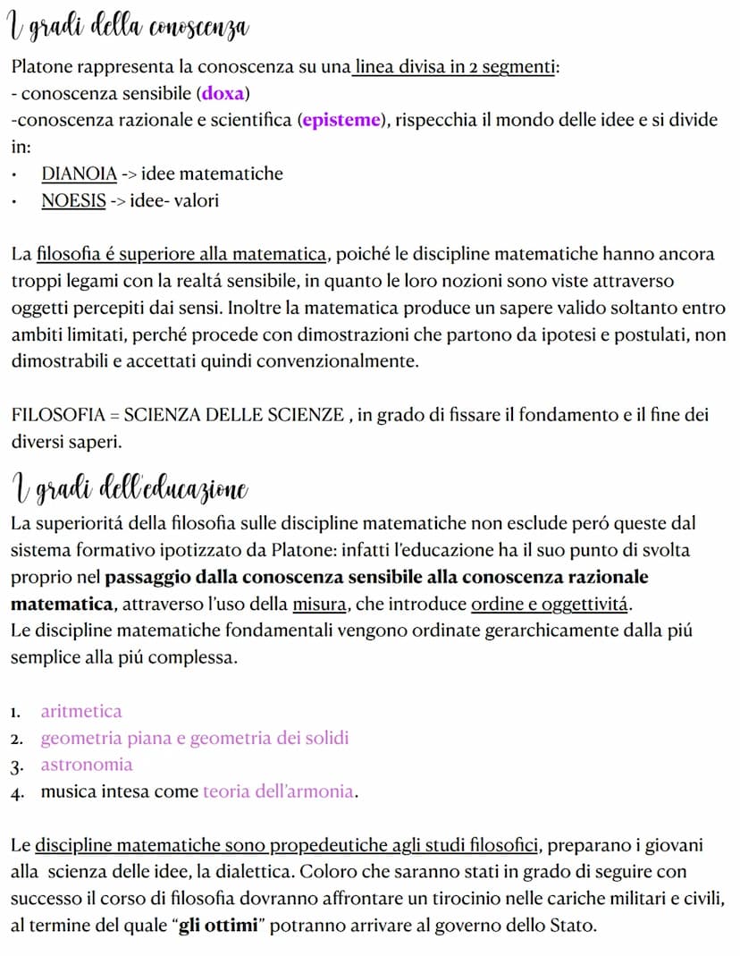 lo Stato ideale
Nella Repubblica, Platone descrive lo Stato ideale, una immaginaria comunità perfetta
nella quale ogni individuo può trovare