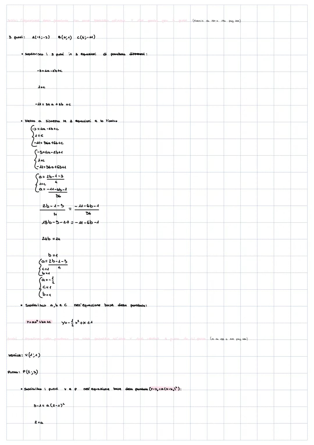 La paratrola
Trascia il drastro della parabou dopo risen toduses vertice, posi d'ing
Equazione parabola: y=x²-1.
• Trow il vertice: v
>b²-4a