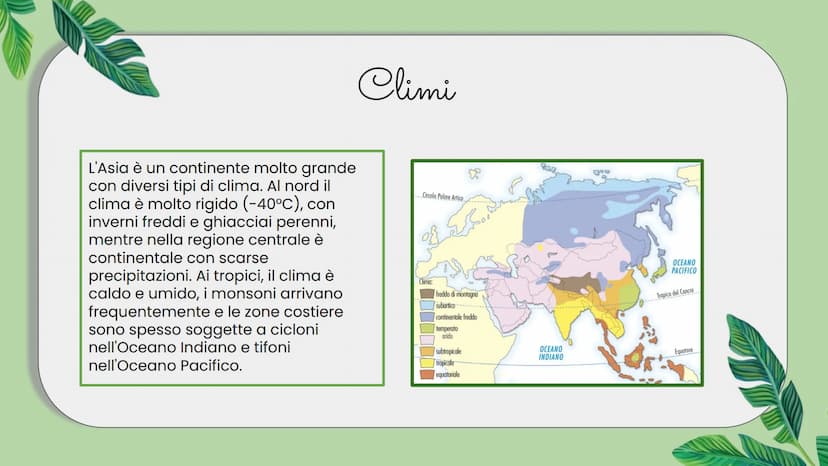 ASIA Confini
L'Asia è il continente più esteso e
popolato del mondo; insieme a
l'Europa formano un unico blocco,
l'Eurasia. L'Asia e L'Europ