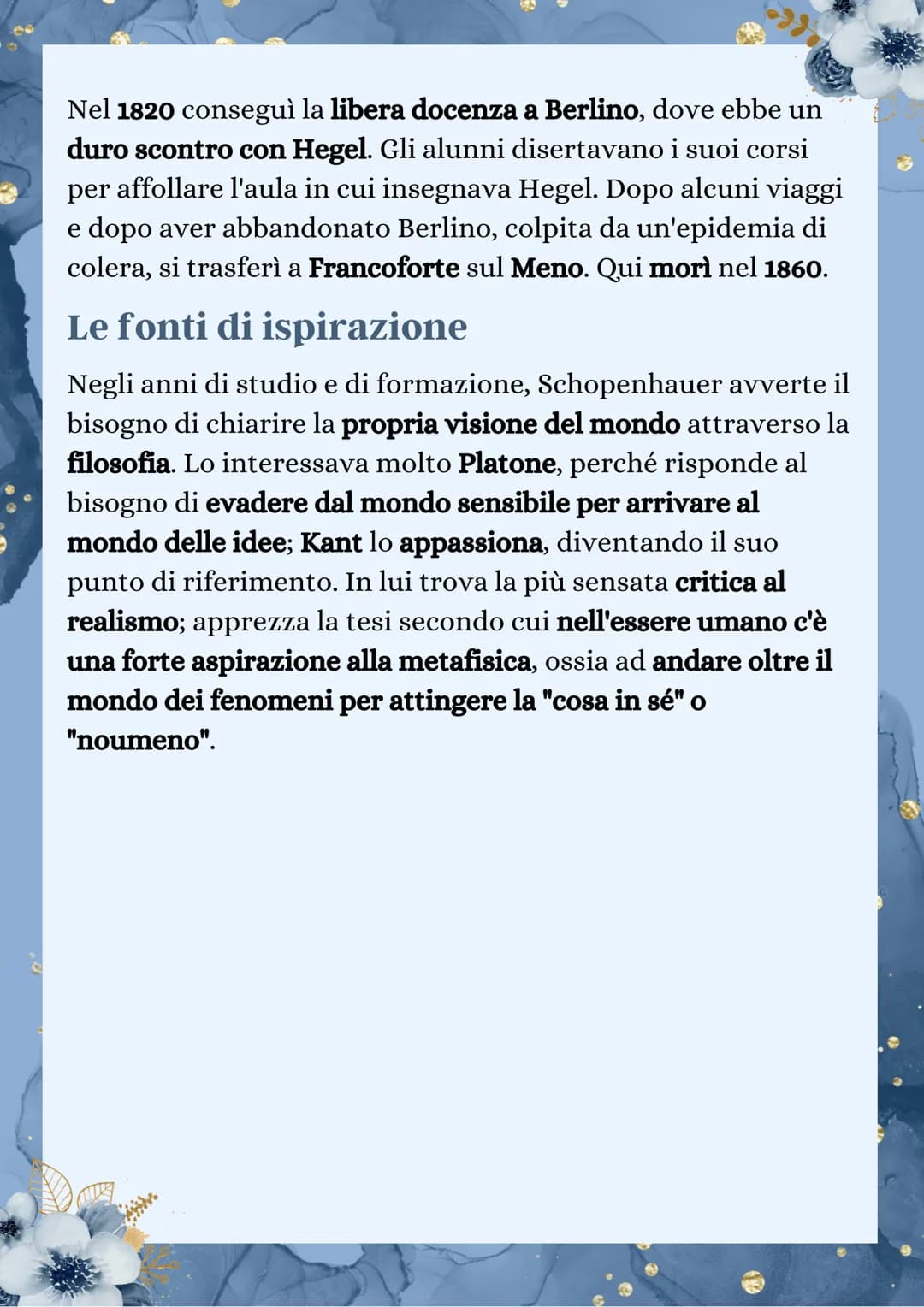 Arthur
Schopenhauer
Vita
Arthur Schopenhauer nacque a Danzica nel 1788, da una ricca
famiglia borghese. Il padre era un mercante abile e
int