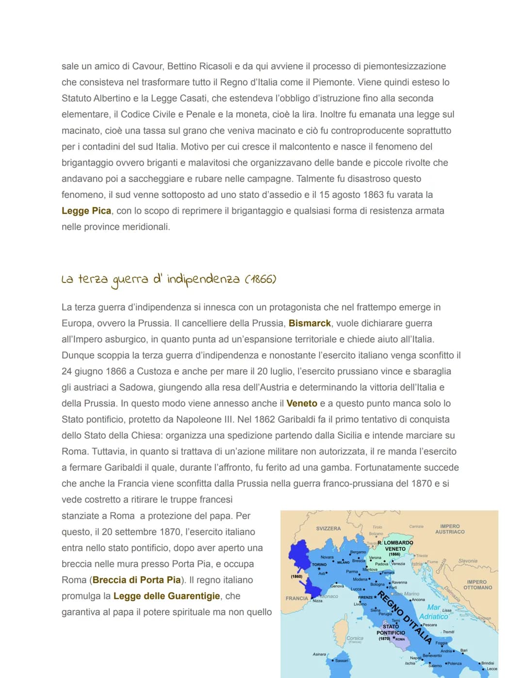 Tendenze politiche e figure principali
Il Risorgimento è il periodo di storia che va dai moti del 1820-21 e si conclude con l'unificazione
d
