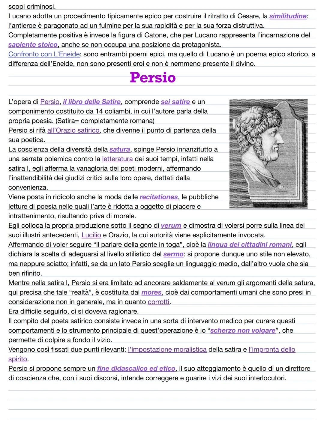 Lucano
Nipote di Seneca, fu chiamato a Roma da Nerone che gli conferì l'onore
della questura.
Secondo un'ipotesi, la sua fiorente e brillant