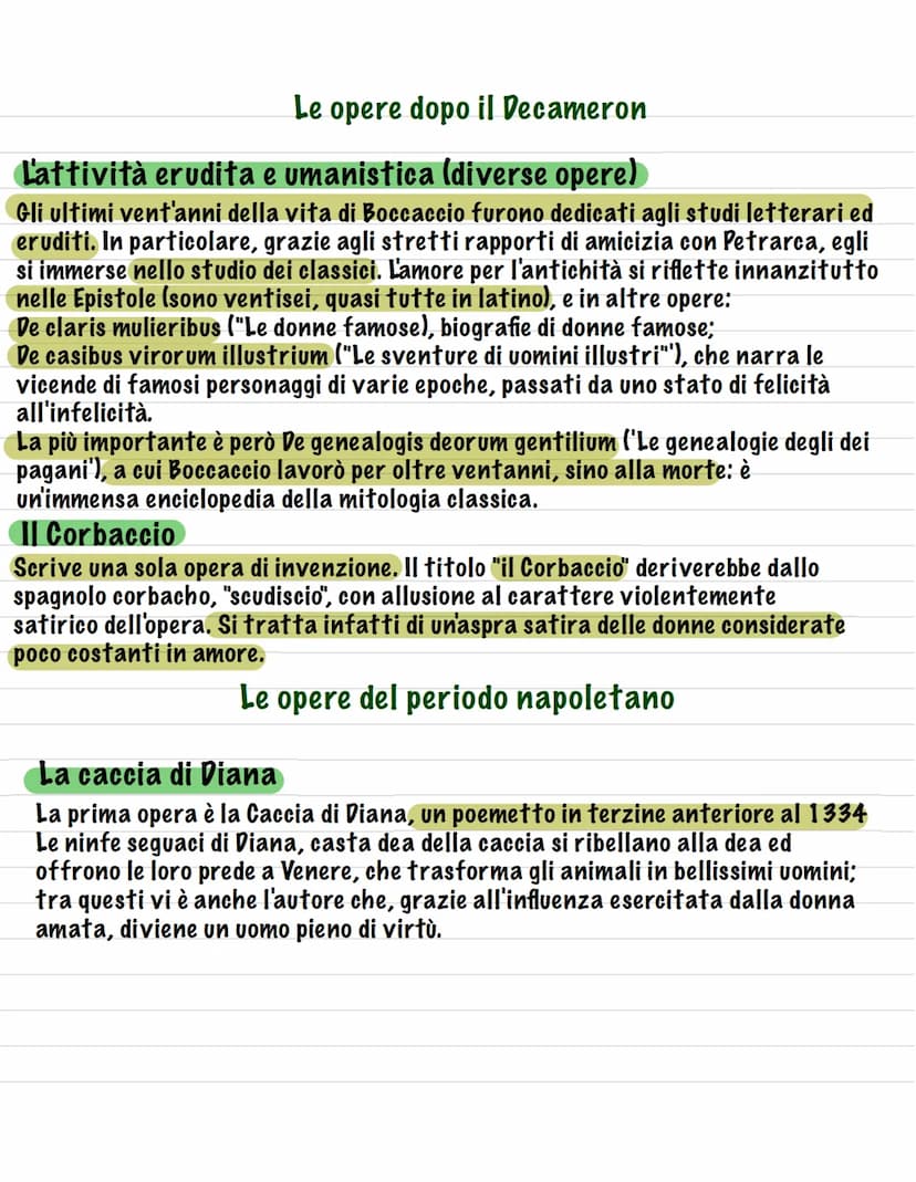 Giovanni Boccaccio
Nacque nel 1313 a Certaldo. Fu avviato ai primi studi a
Firenze. Nel 1327 il padre si recò a Napoli in qualità di
socio d