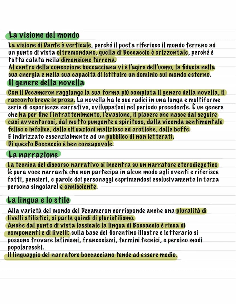 Giovanni Boccaccio
Nacque nel 1313 a Certaldo. Fu avviato ai primi studi a
Firenze. Nel 1327 il padre si recò a Napoli in qualità di
socio d