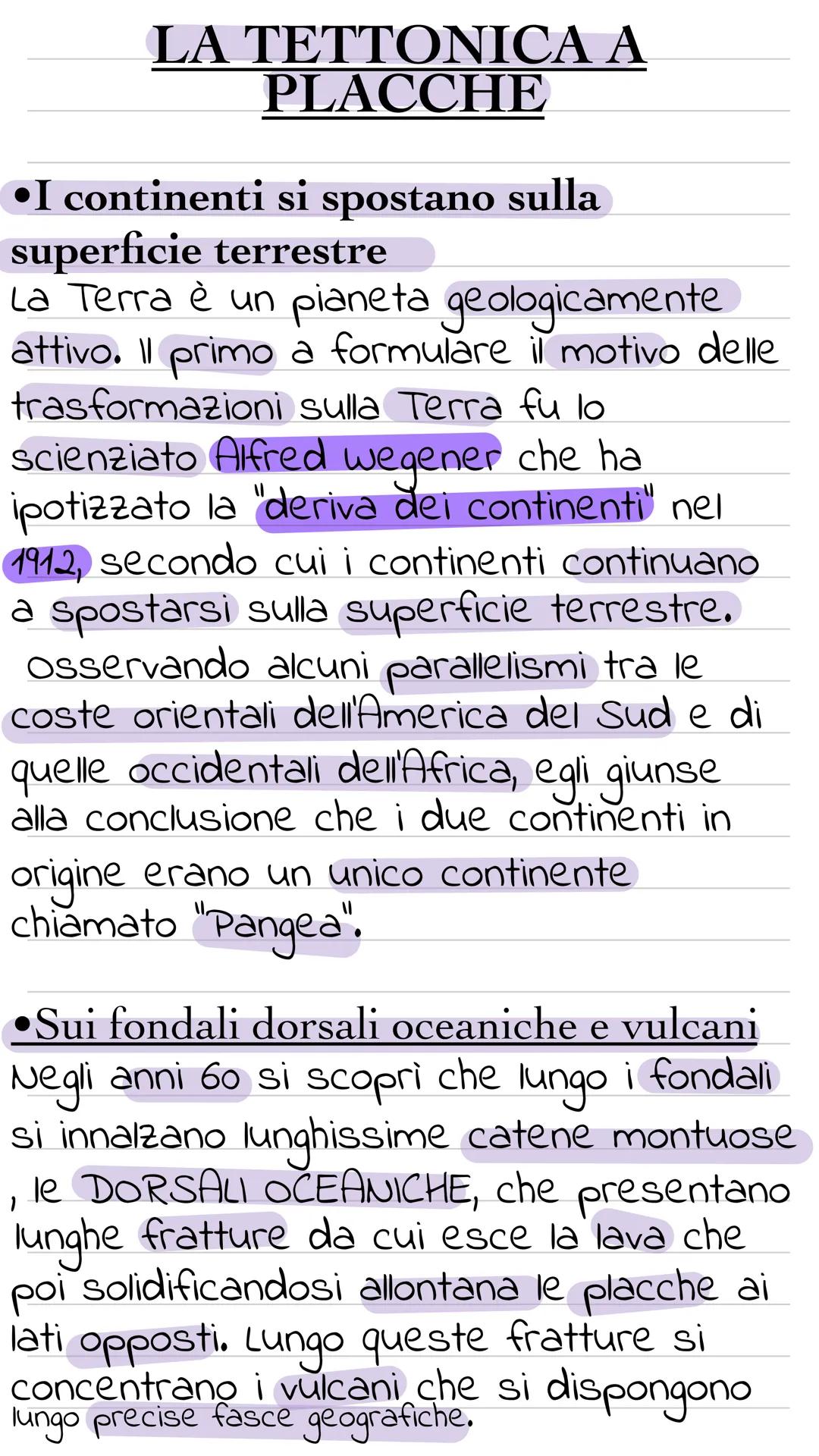 LA TETTONICA A
PLACCHE
•I continenti si spostano sulla
superficie terrestre
La Terra è un pianeta geologicamente
attivo. Il primo a formular