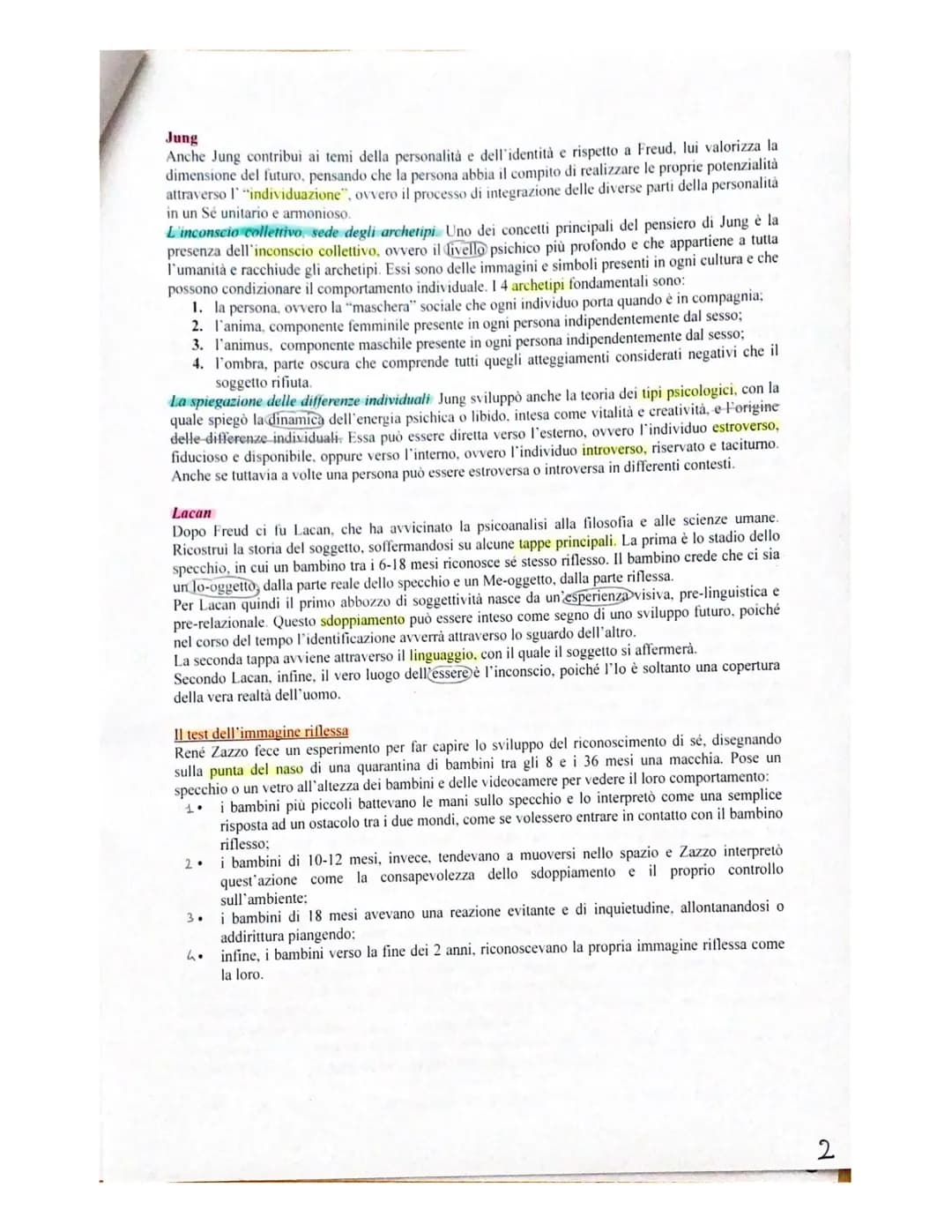 Scienze umane
12 LO SVILUPPO DELLA PERSONALITÀ
E DELLA SFERA MORALE
1. La formazione del sé
L'autoconsapevolezza è fondamentale nella svilup