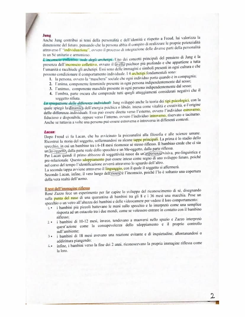 Scienze umane
12 LO SVILUPPO DELLA PERSONALITÀ
E DELLA SFERA MORALE
1. La formazione del sé
L'autoconsapevolezza è fondamentale nella svilup