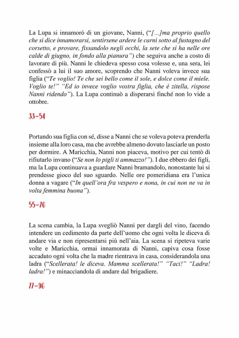 LA LUPA
In Vita dei campi assieme a Rosso Malpelo troviamo anche La Lupa,
novella pubblicata la prima volta nel 1880. Prima di essere pubbli