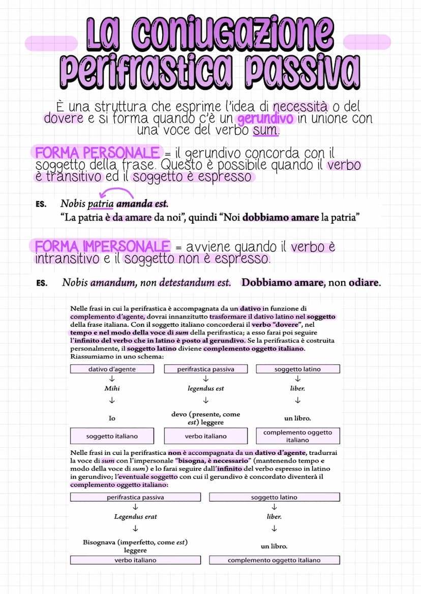 il Gerundio
In latino il gerundio è un sostantivo verbale che viene
utilizzato per esprimere la declinazione dell'infinito presente
attivo. 