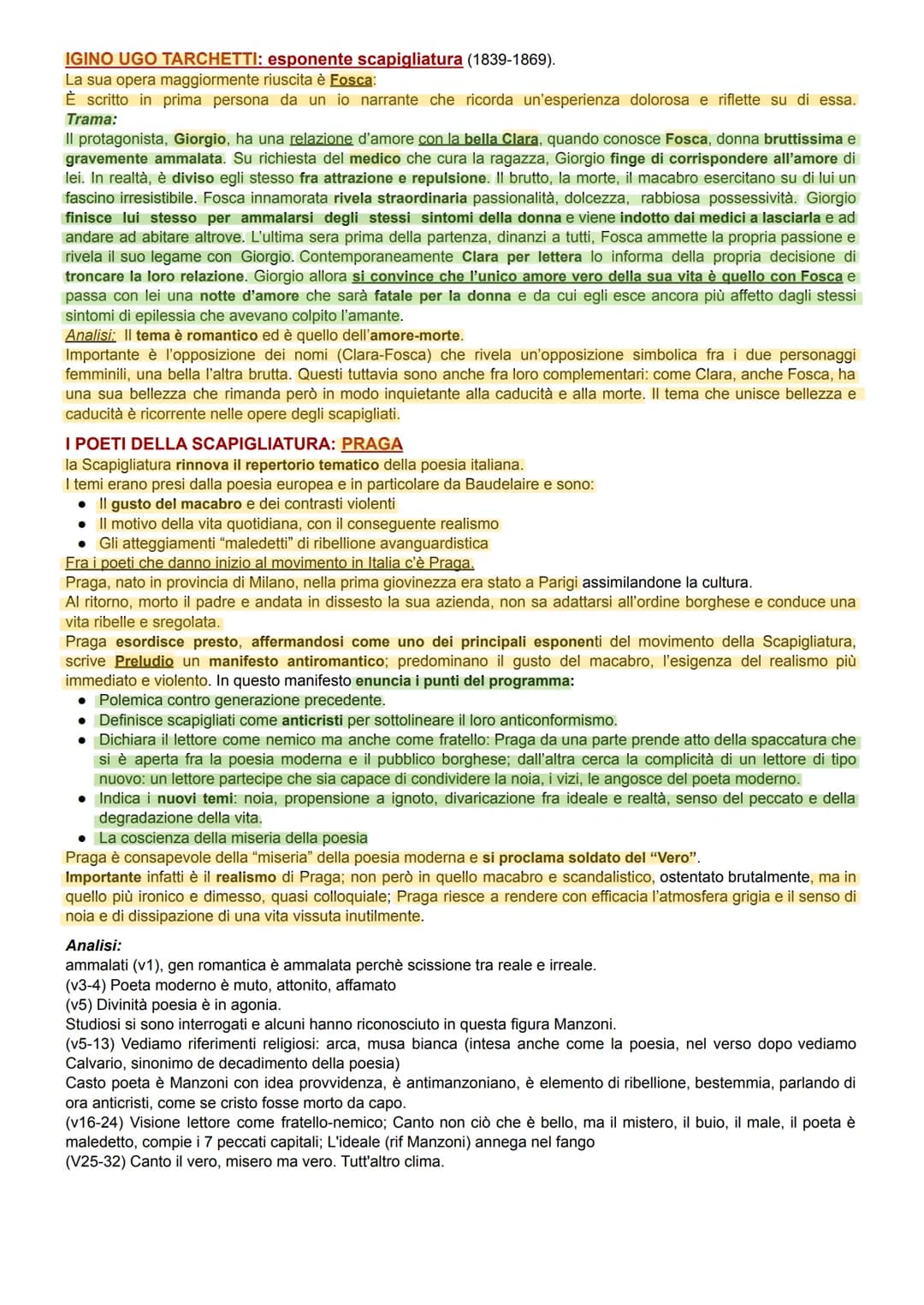 NATURALISMO E SIMBOLISMO
L'area cronologica in Europa e in Italia
Il periodo considerato ha inizio in Europa nel 1849 quando si conclude il 