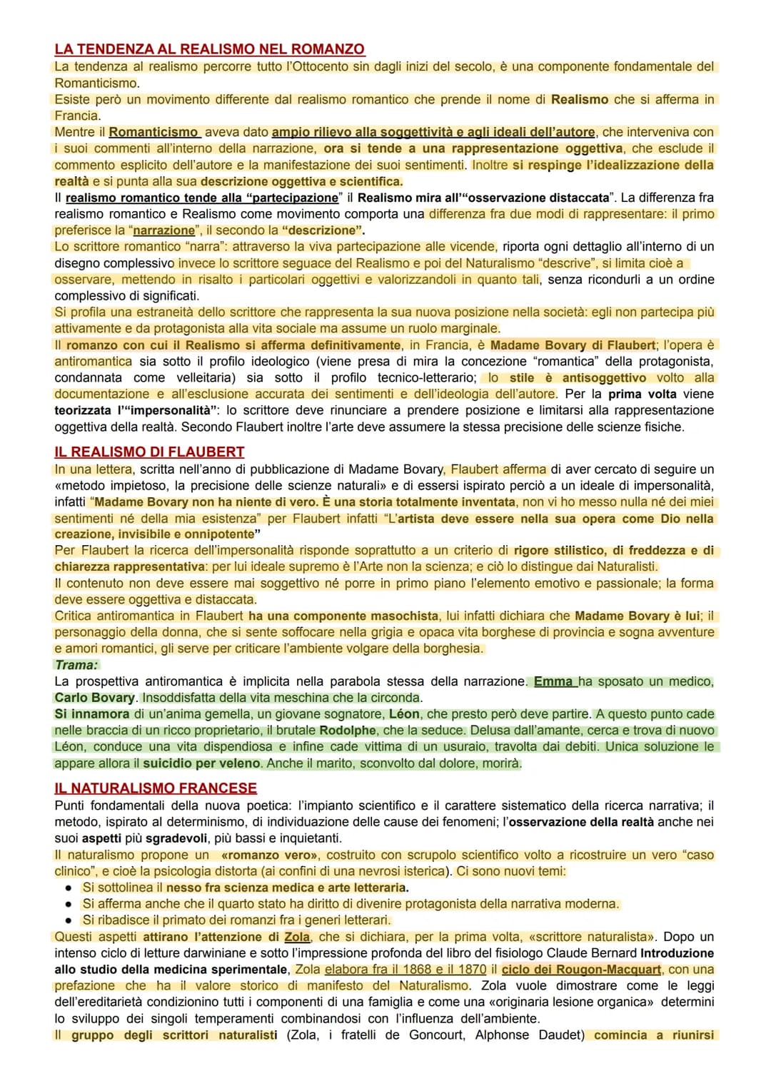 NATURALISMO E SIMBOLISMO
L'area cronologica in Europa e in Italia
Il periodo considerato ha inizio in Europa nel 1849 quando si conclude il 