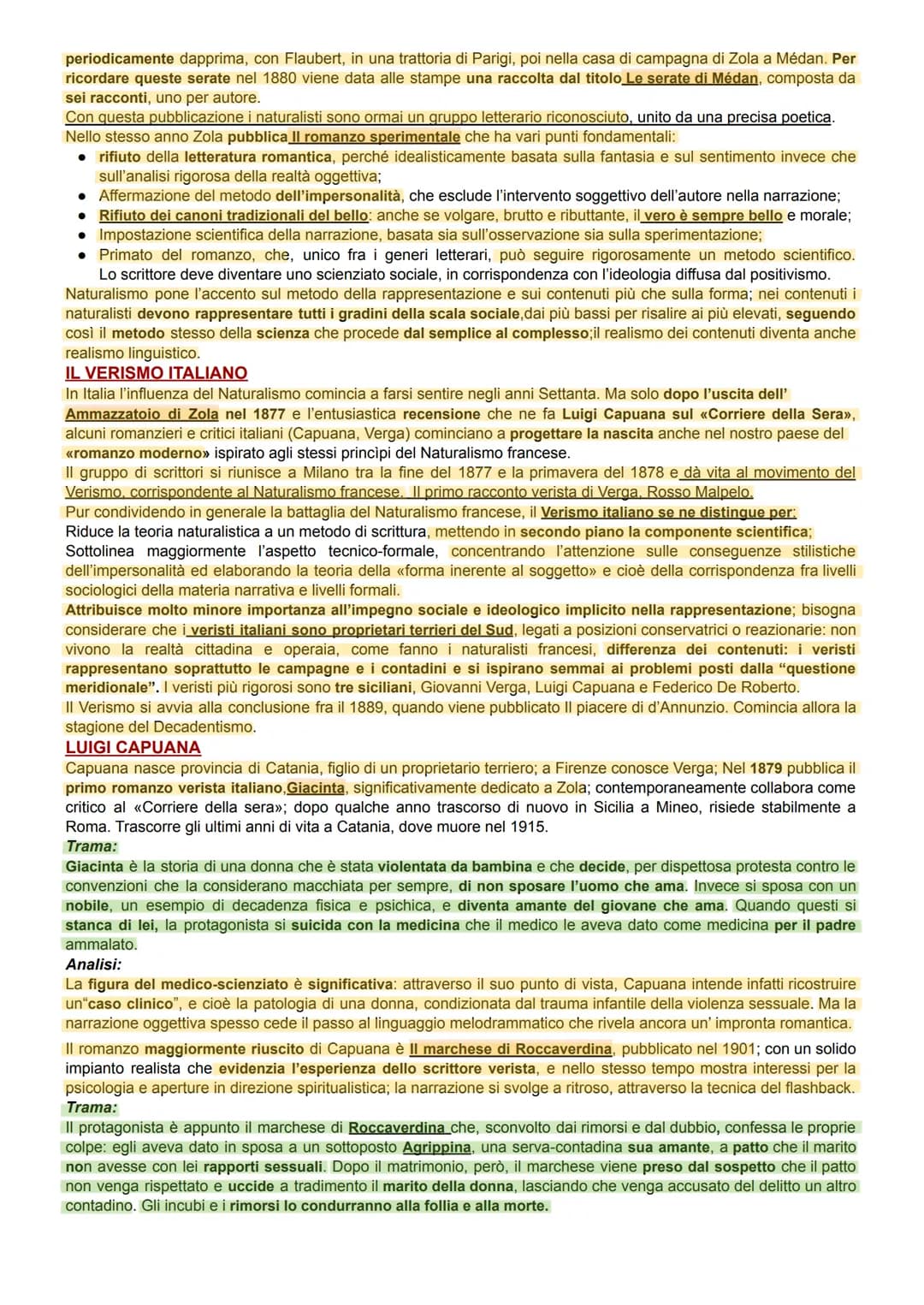 NATURALISMO E SIMBOLISMO
L'area cronologica in Europa e in Italia
Il periodo considerato ha inizio in Europa nel 1849 quando si conclude il 