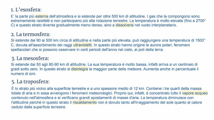 L'ATMOSFERA e IL BUCO
DELL'OZONO
SILVIA VENTURIN, LUDOVICA DI DONATO, ALESSANDRA MARCANO, EMILY SOFIA
CIRELLI, GIORGIO GAVIRIA, FRANCESCO MO