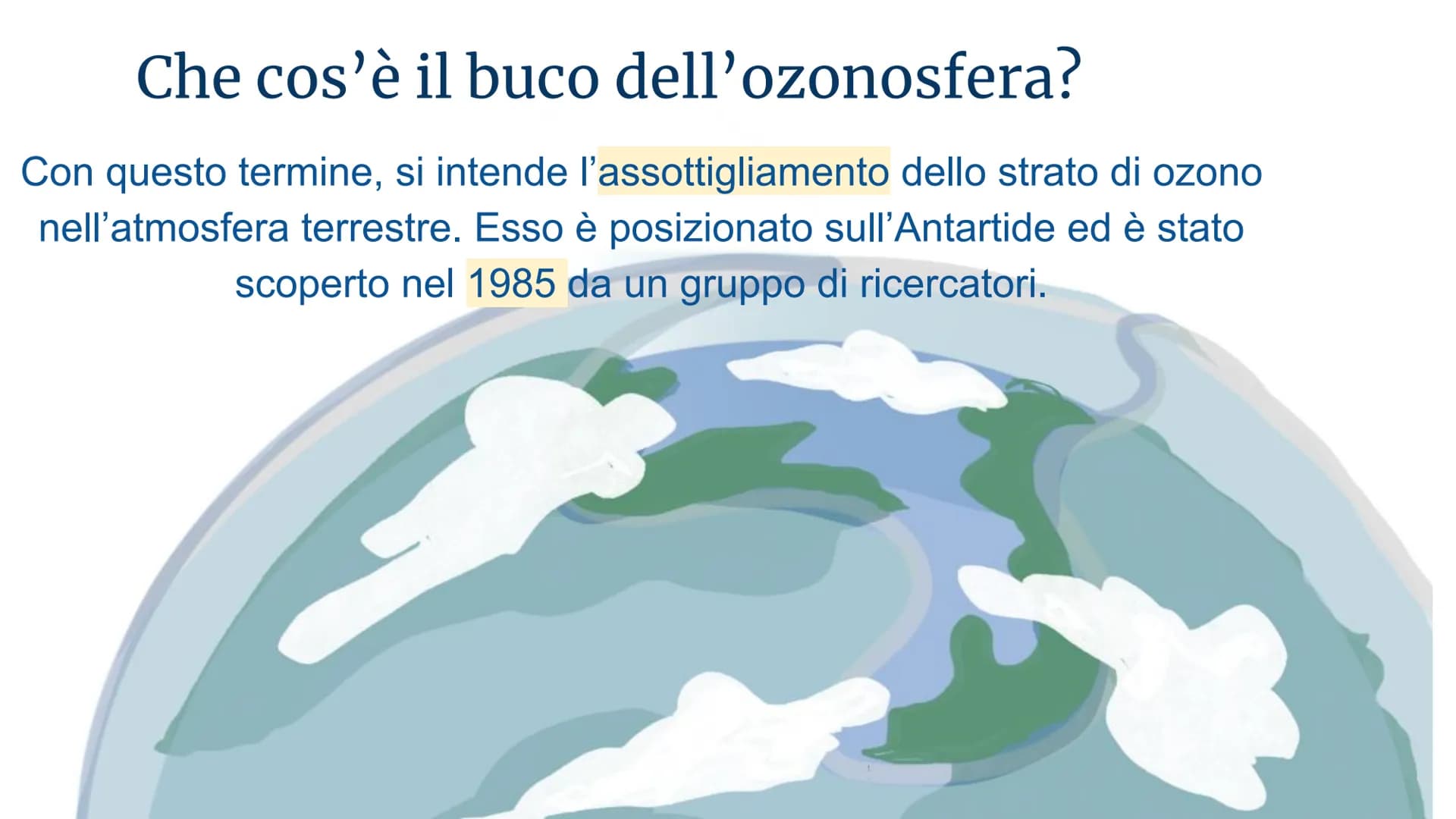 L'ATMOSFERA e IL BUCO
DELL'OZONO
SILVIA VENTURIN, LUDOVICA DI DONATO, ALESSANDRA MARCANO, EMILY SOFIA
CIRELLI, GIORGIO GAVIRIA, FRANCESCO MO