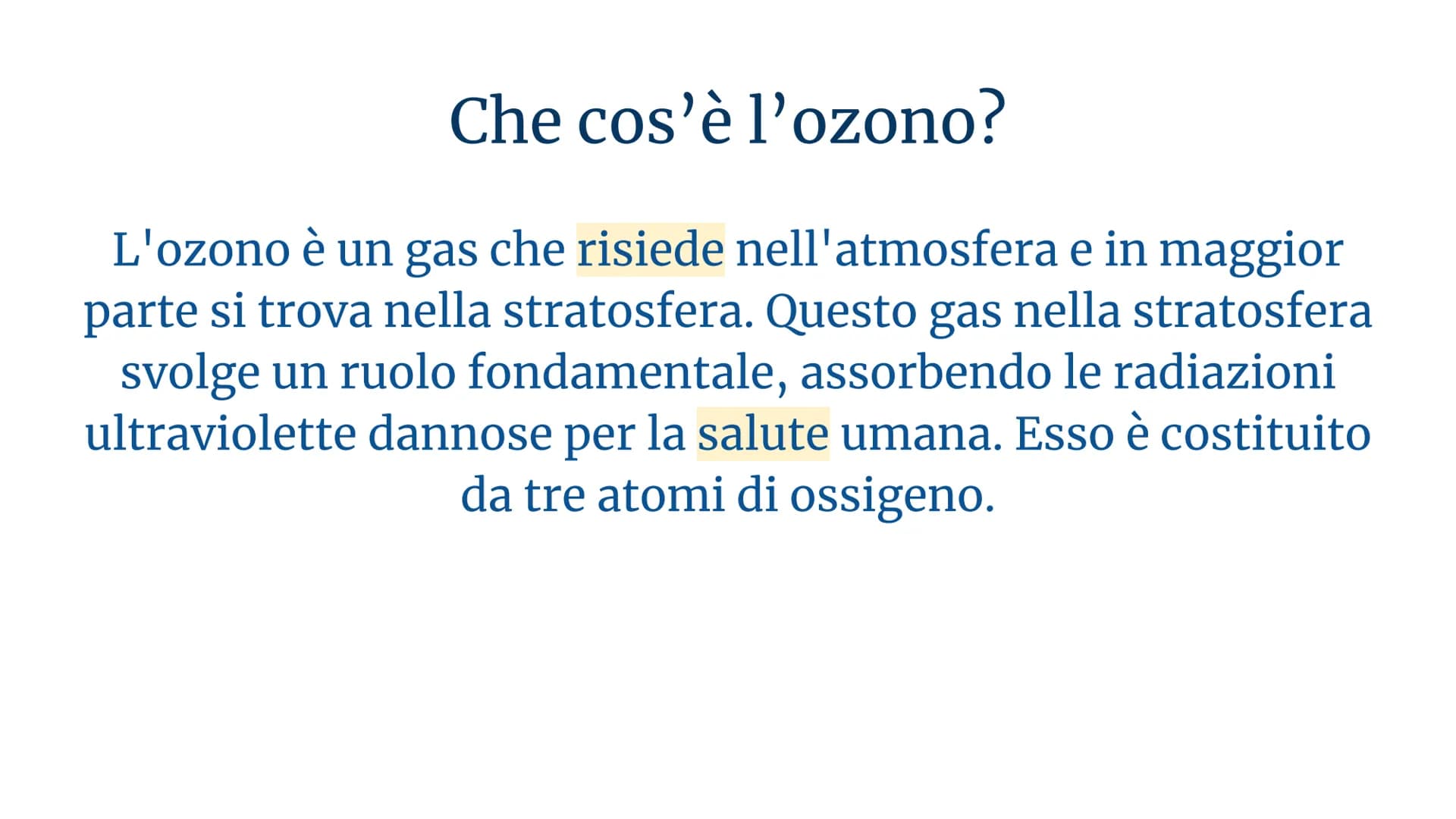 L'ATMOSFERA e IL BUCO
DELL'OZONO
SILVIA VENTURIN, LUDOVICA DI DONATO, ALESSANDRA MARCANO, EMILY SOFIA
CIRELLI, GIORGIO GAVIRIA, FRANCESCO MO