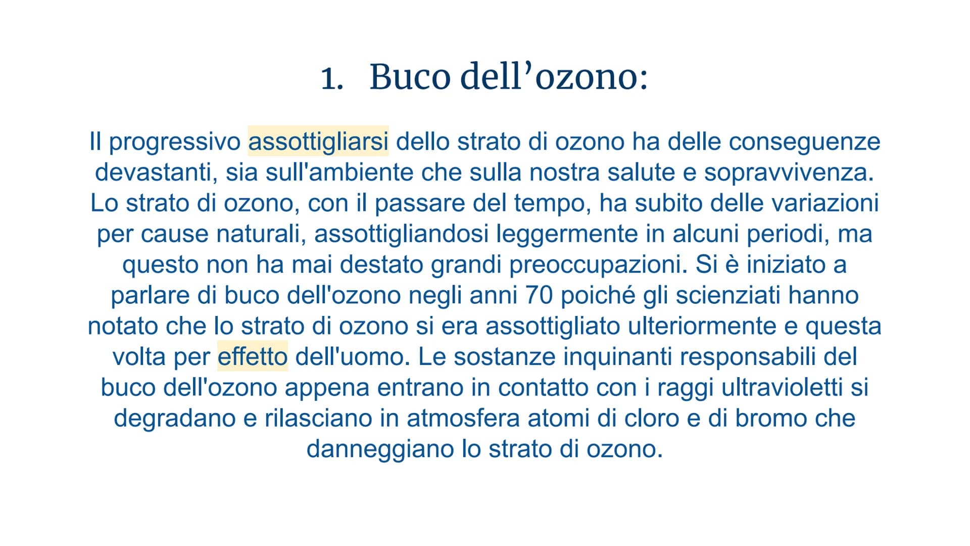 L'ATMOSFERA e IL BUCO
DELL'OZONO
SILVIA VENTURIN, LUDOVICA DI DONATO, ALESSANDRA MARCANO, EMILY SOFIA
CIRELLI, GIORGIO GAVIRIA, FRANCESCO MO