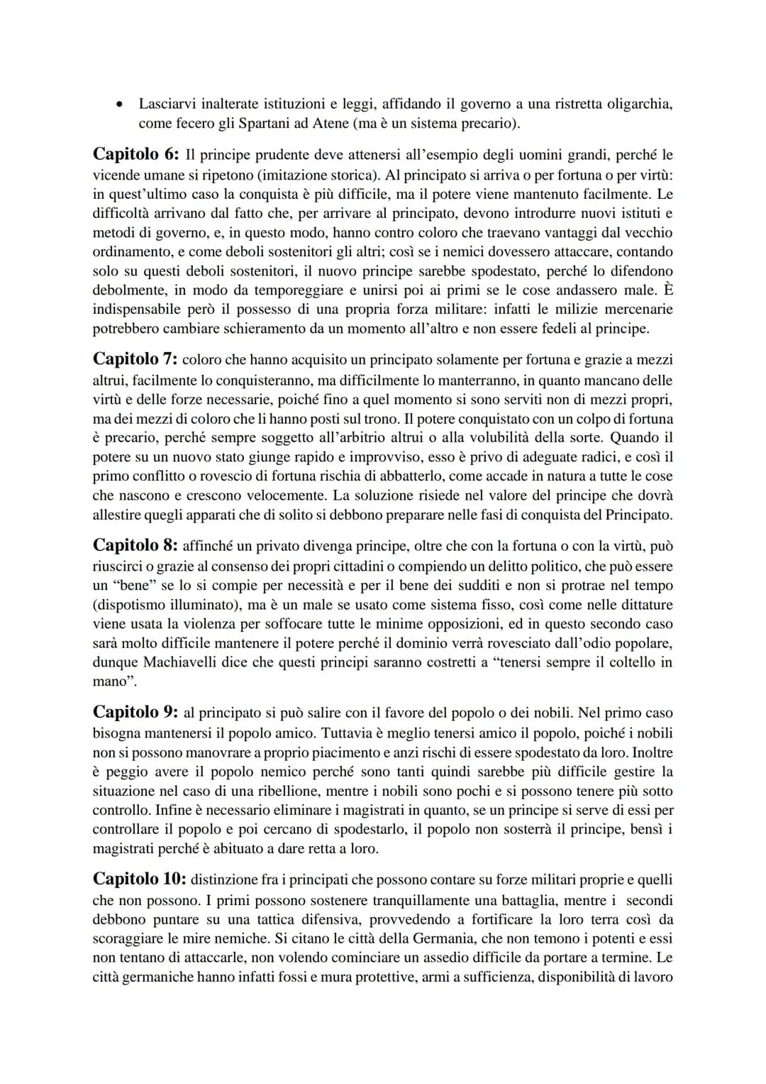 Riassunto de "Il principe" di Machiavelli
Machiavelli tratta dei principati nel Principe e della repubblica nei Discorsi. Se nel secondo
l'a