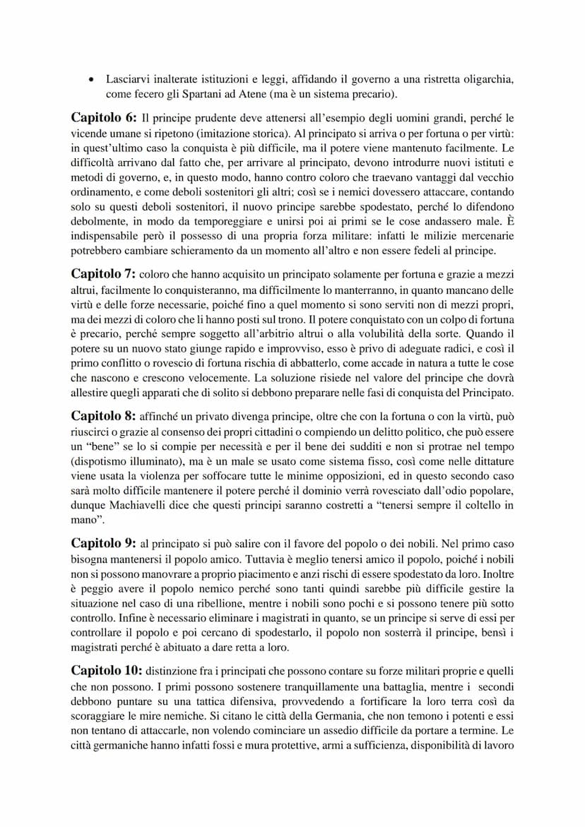 Riassunto de "Il principe" di Machiavelli
Machiavelli tratta dei principati nel Principe e della repubblica nei Discorsi. Se nel secondo
l'a