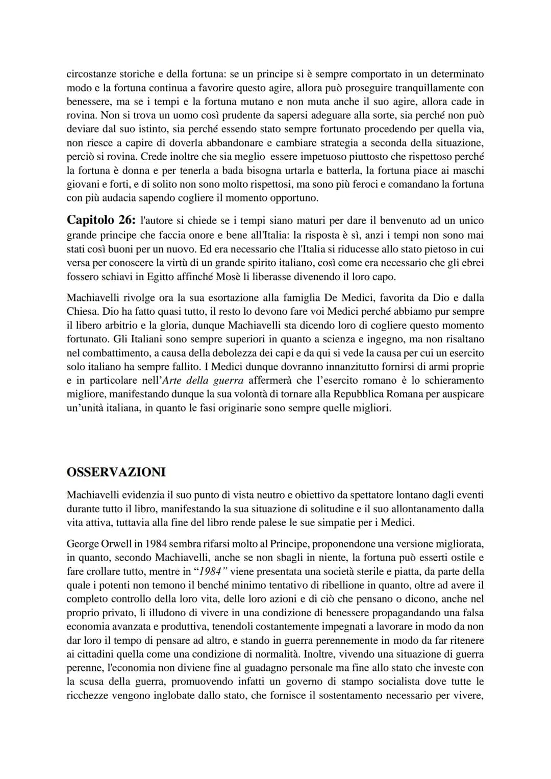 Riassunto de "Il principe" di Machiavelli
Machiavelli tratta dei principati nel Principe e della repubblica nei Discorsi. Se nel secondo
l'a