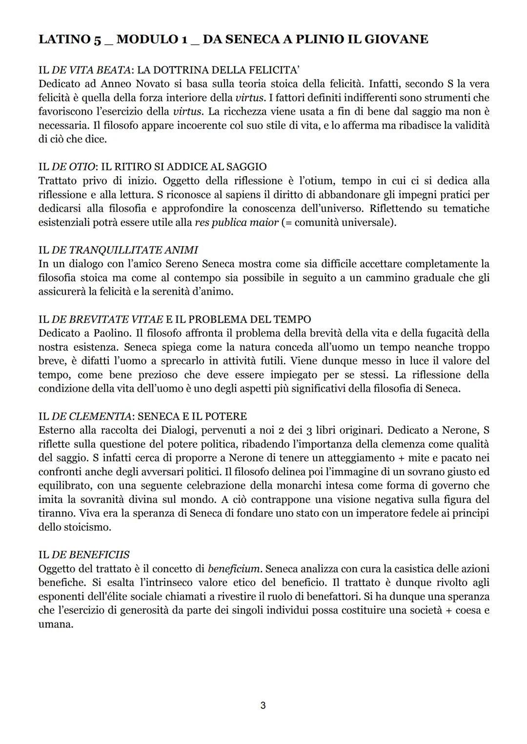 LATINO 5. MODULO 1
DA SENECA A PLINIO IL GIOVANE
Seneca
CONTESTO STORICO E RAPPORTO COL POTERE
Con il principato di Nerone, ci fu un maggior