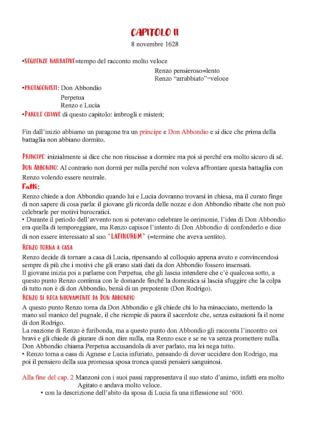Riassunti e Figure Retoriche dei Promessi Sposi: Capitolo 1 a 13