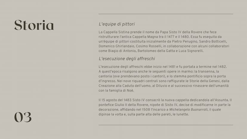 Cappella Sistina
4^B Linguistico, Liceo G. Bagatta
A.S. 2022/2023
R₂
Marta Gazzaretti, Anna Linzalone,
Sofia Masseroli, Aurora Paganini,
Tom