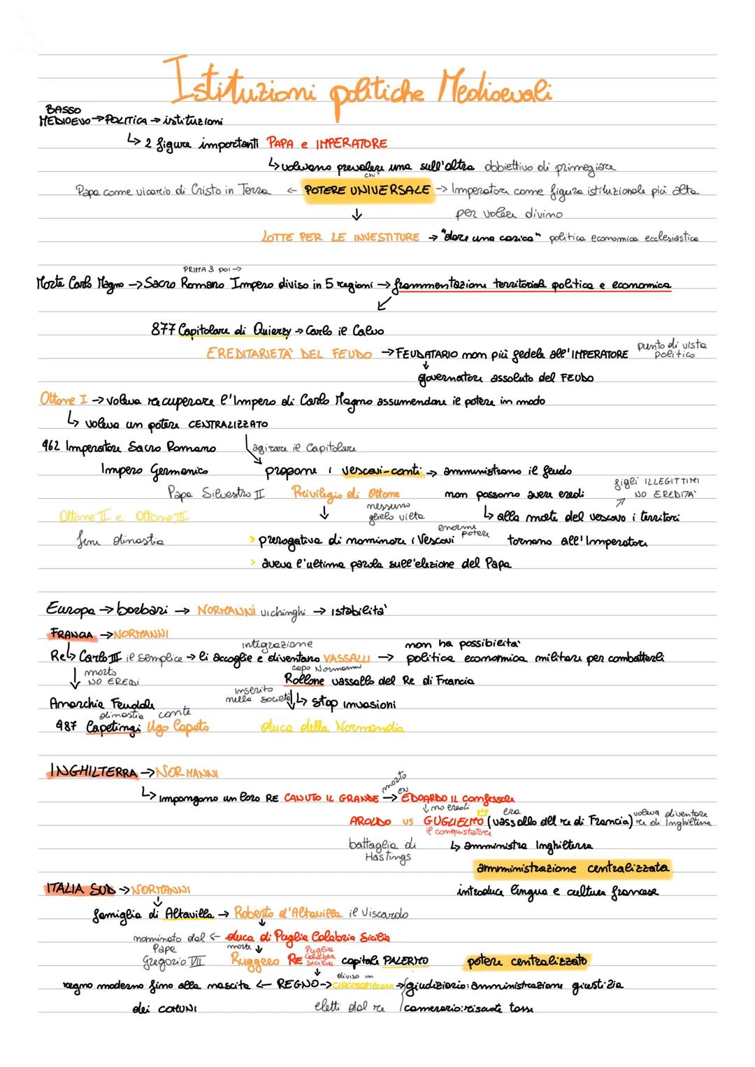 Il Medioevo: Istituzioni, Economia e Chiesa