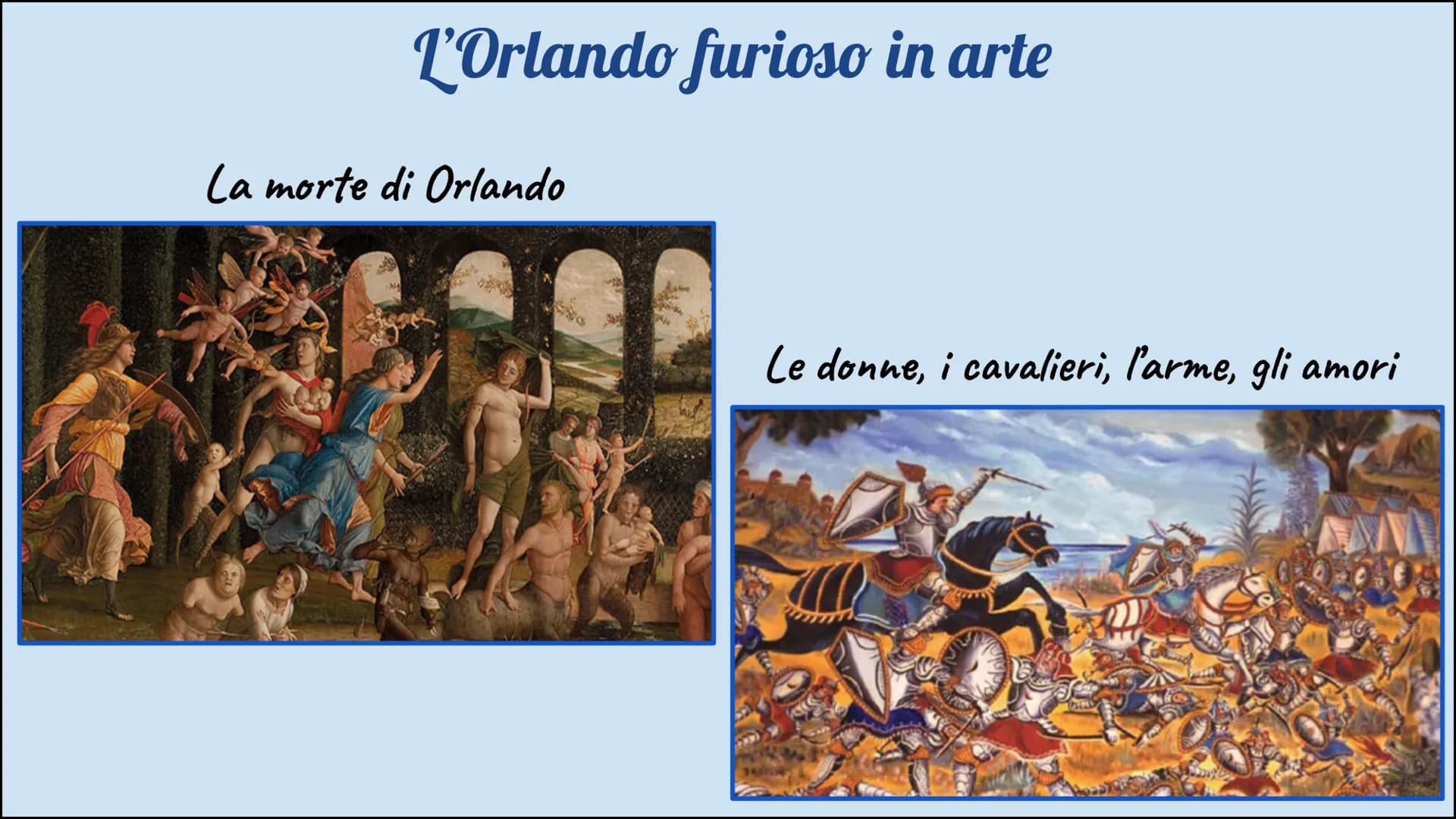 Ludovico Ariosto la vita
Ludovico Ariosto nasce l'8 settembre 1474 a Reggio Emilia, dove
frequenta gli ambienti di corte e coltiva il suo am