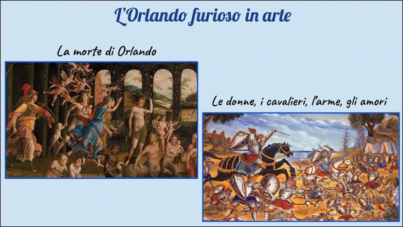 Ludovico Ariosto la vita
Ludovico Ariosto nasce l'8 settembre 1474 a Reggio Emilia, dove
frequenta gli ambienti di corte e coltiva il suo am