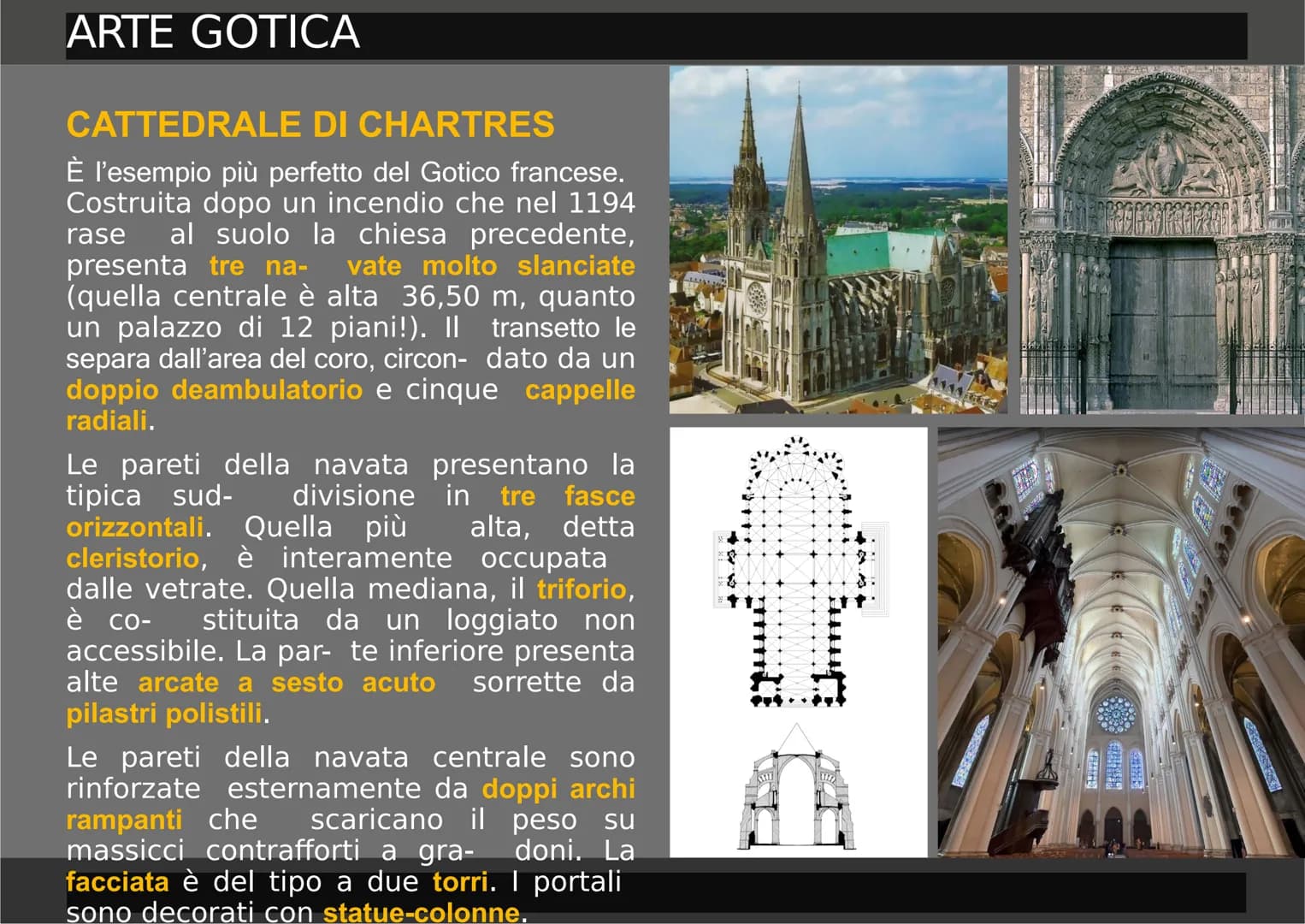ARTE GOTICA
F
啊 ARTE GOTICA
IL NUOVO STILE
CHE VIENE DAL NORD
A partire dal XII secolo, in Europa si
forma-
no le grandi monarchie
nazionali