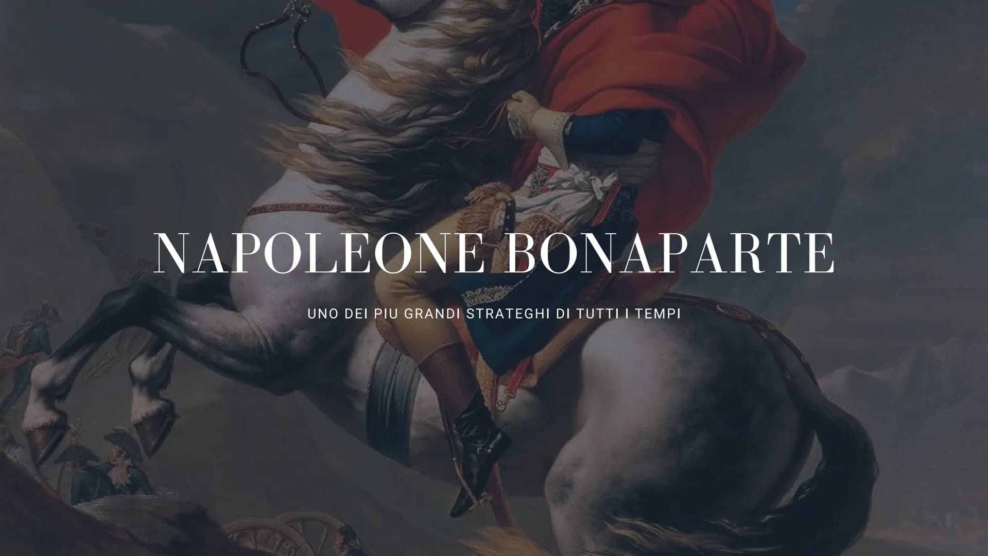 NAPOLEONE BONAPARTE
UNO DEI PIU GRANDI STRATEGHI DI TUTTI I TEMPI Con la conclusione della fase termidoriana ebbe
inizio una nuova stagione 