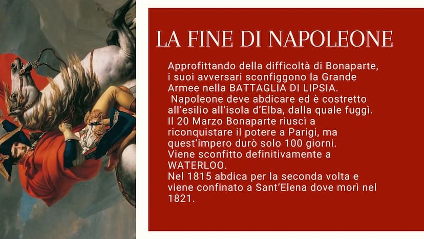 NAPOLEONE BONAPARTE
UNO DEI PIU GRANDI STRATEGHI DI TUTTI I TEMPI Con la conclusione della fase termidoriana ebbe
inizio una nuova stagione 