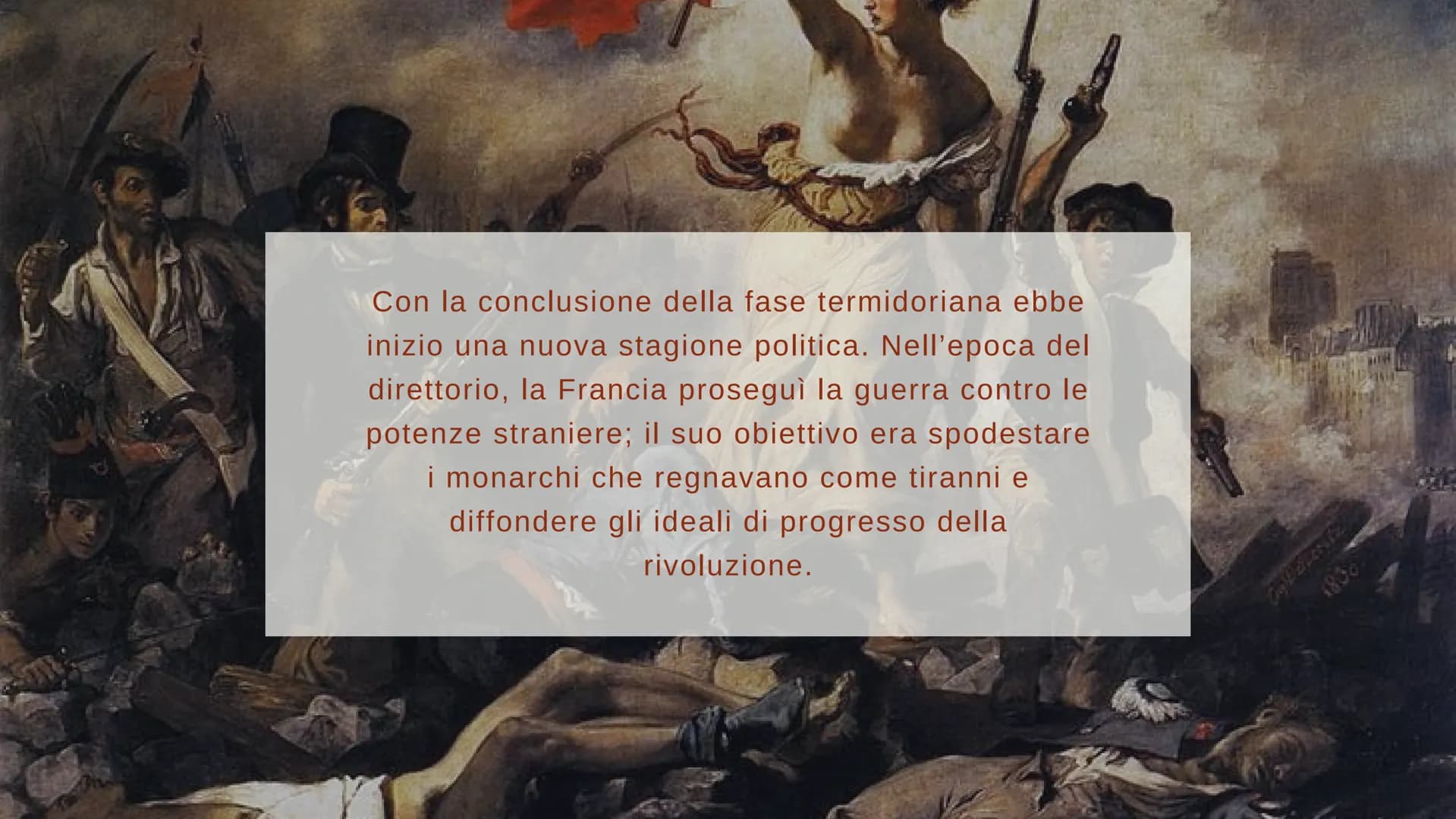 NAPOLEONE BONAPARTE
UNO DEI PIU GRANDI STRATEGHI DI TUTTI I TEMPI Con la conclusione della fase termidoriana ebbe
inizio una nuova stagione 