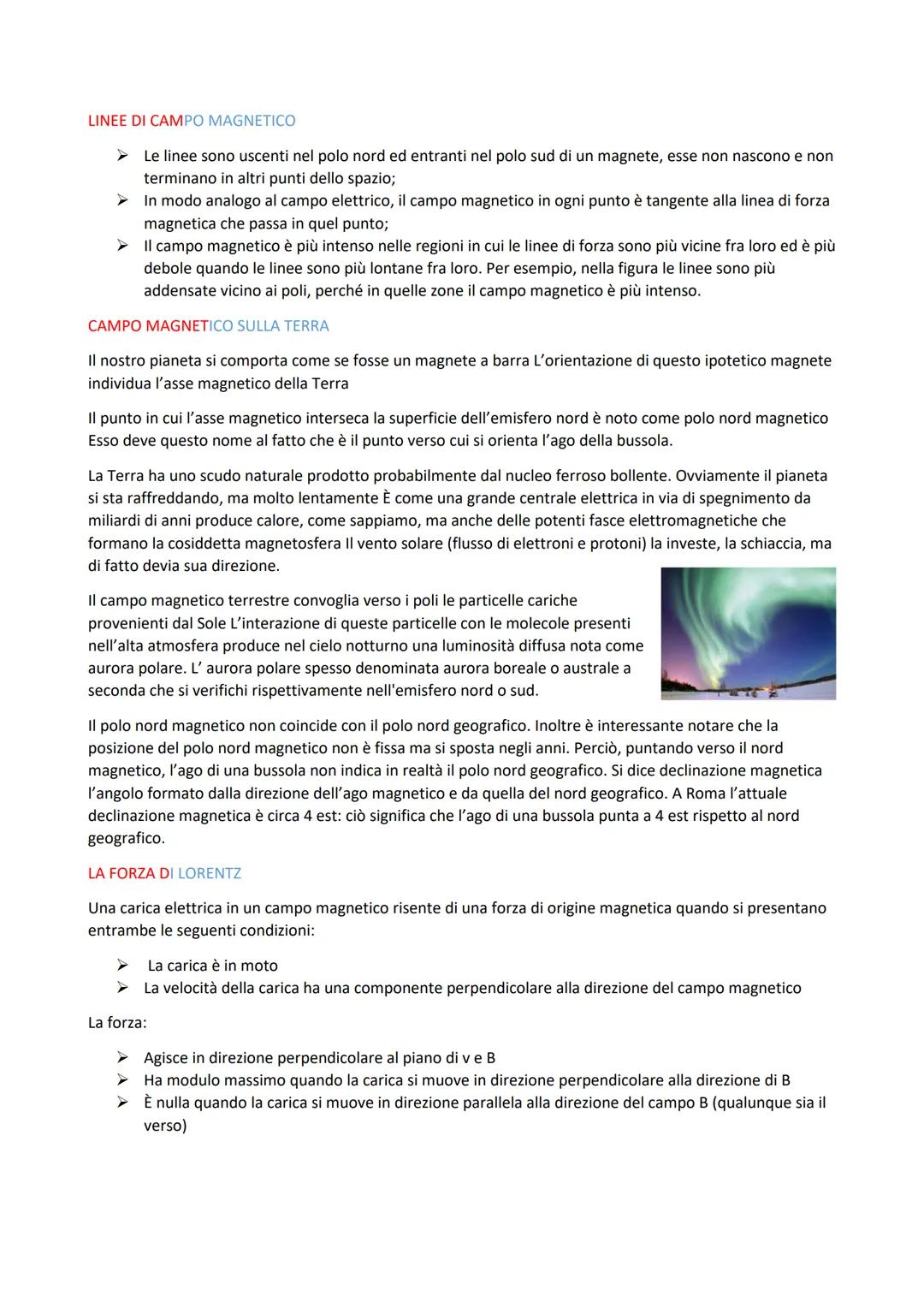 IL MAGNETISMO
Un minerale di ferro, la magnetite ha la proprietà di attirare oggetti di ferro. In condizioni normali un
chiodo non attira al