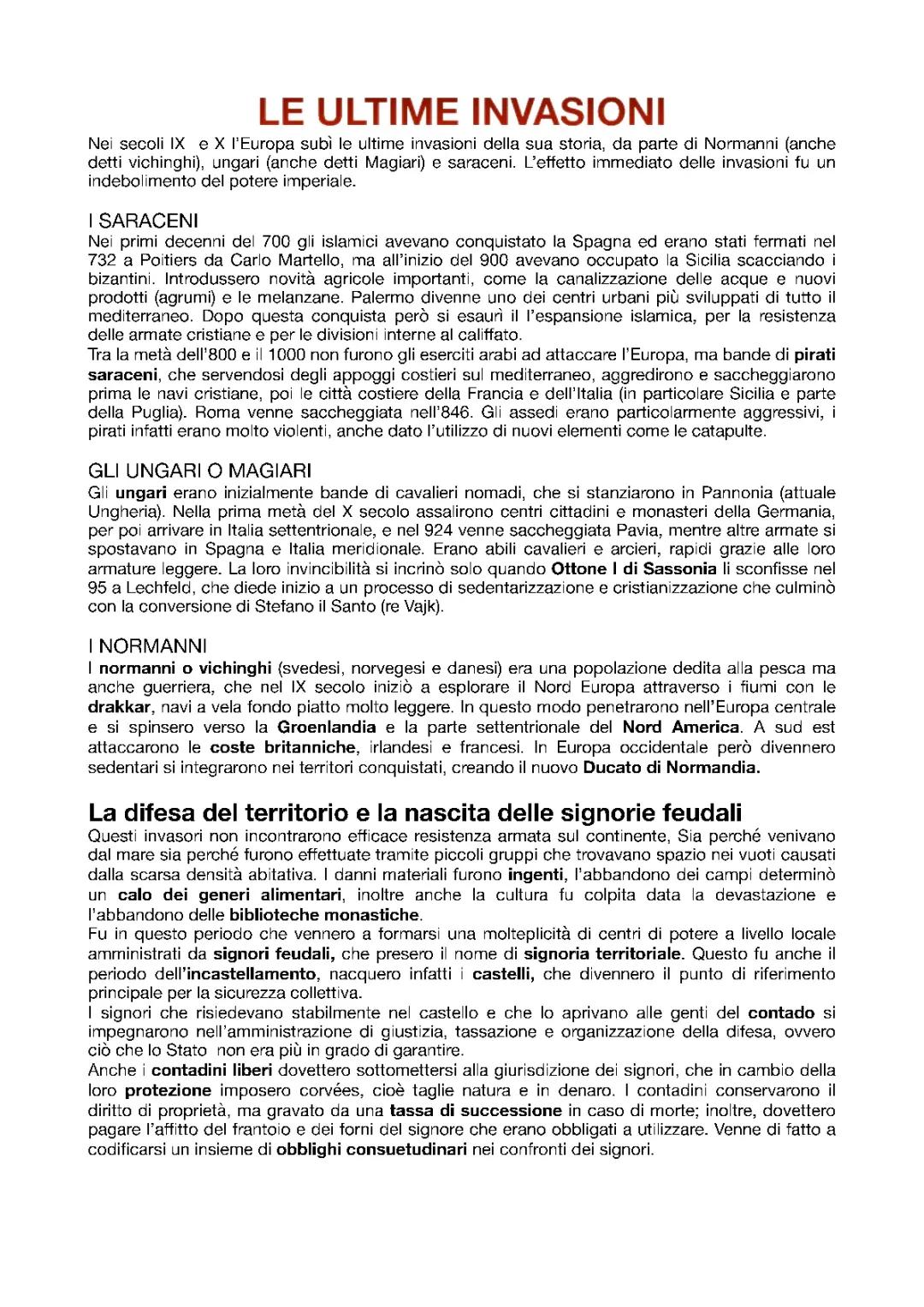 La Dinastia degli Ottoni e Altri Eventi Chiave della Storia Europea