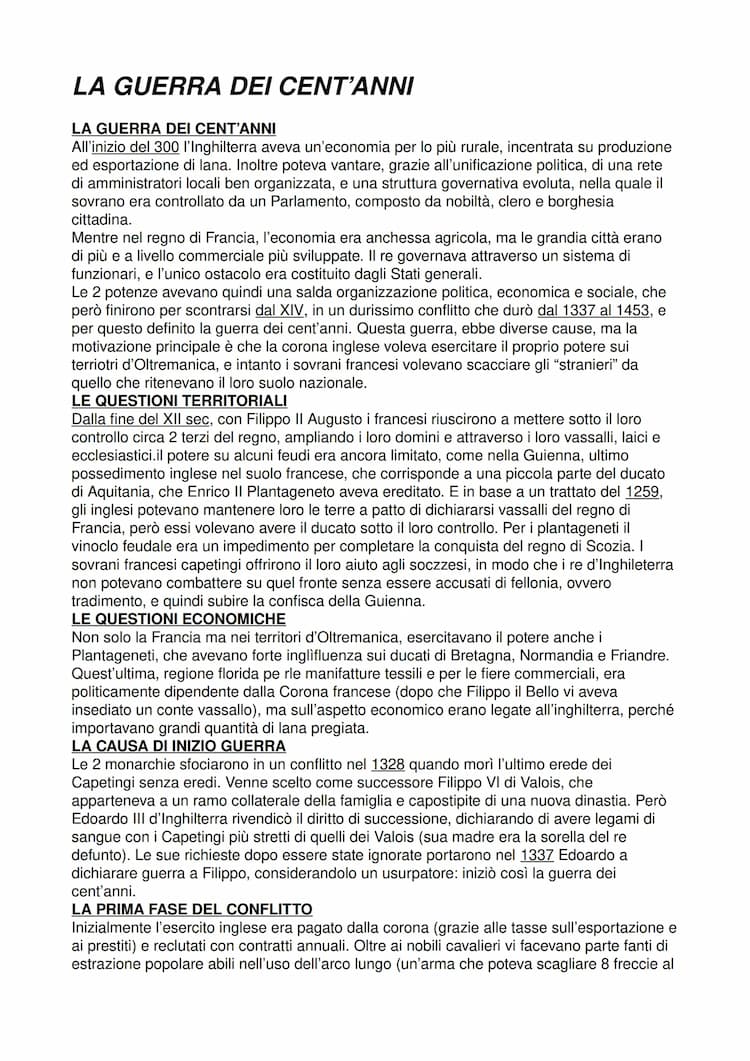 Know La guerra dei cent’anni e l’ascesa degli stati nazionali thumbnail