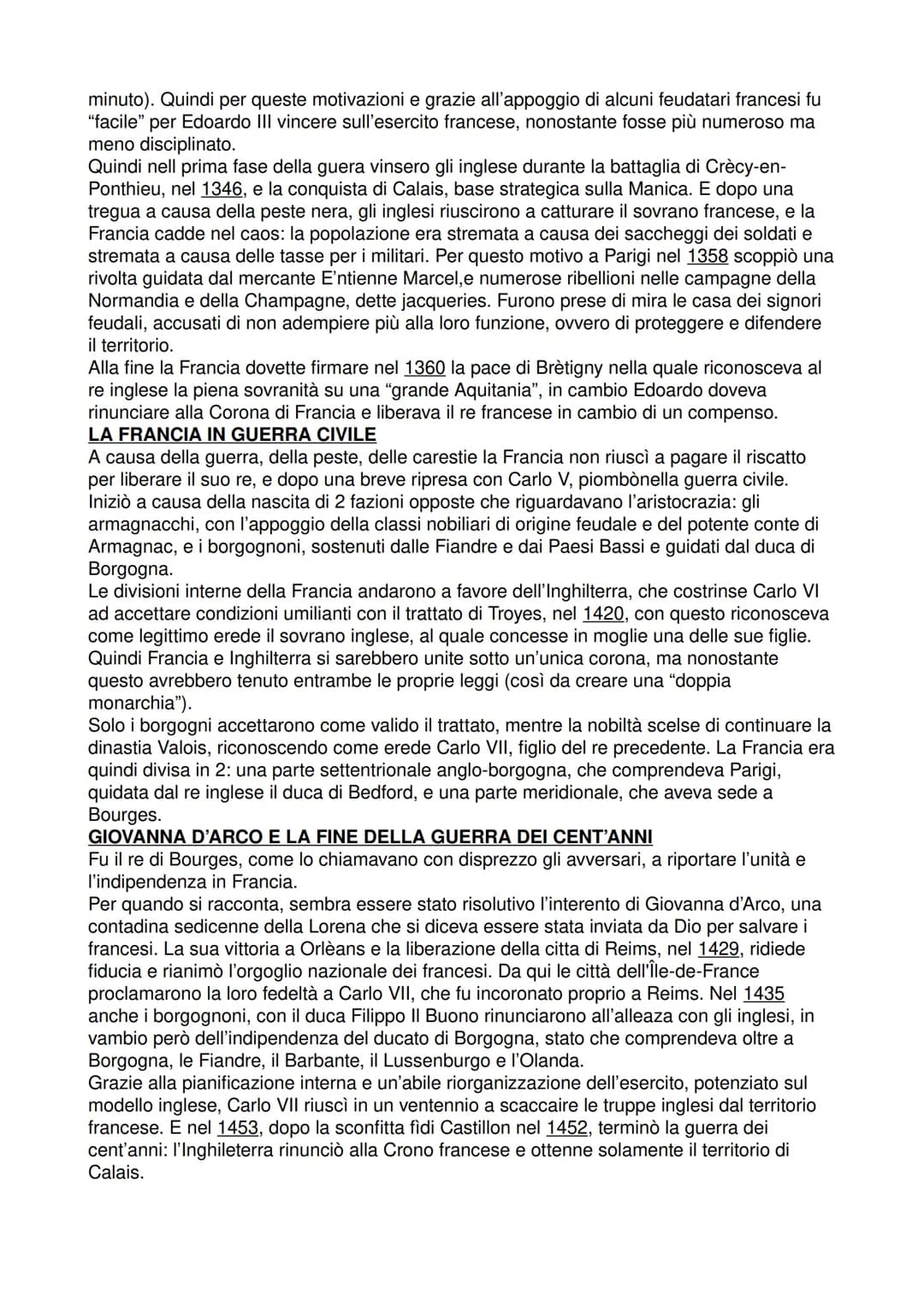 LA GUERRA DEI CENT'ANNI
LA GUERRA DEI CENT'ANNI
All'inizio del 300 l'Inghilterra aveva un'economia per lo più rurale, incentrata su produzio