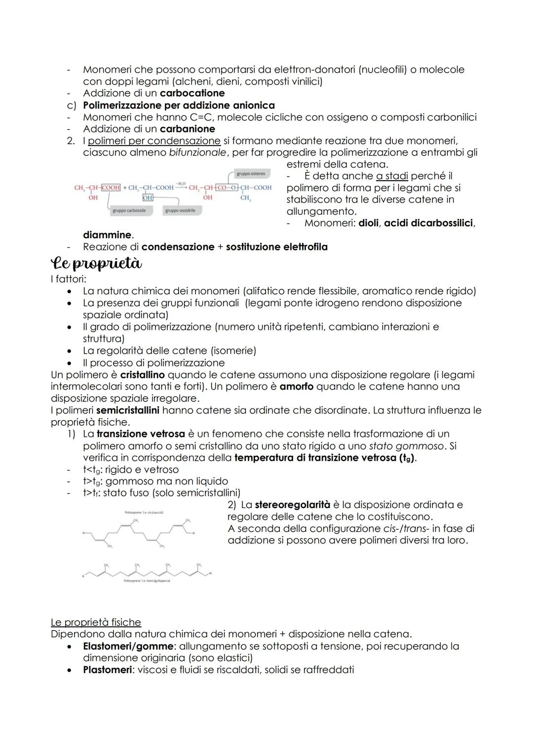 # I polimeri

I polimeri sono macromolecole, costituiti dalla ripetizione di unità molecolari elementari
(monomeri), uguali e diverse, unite