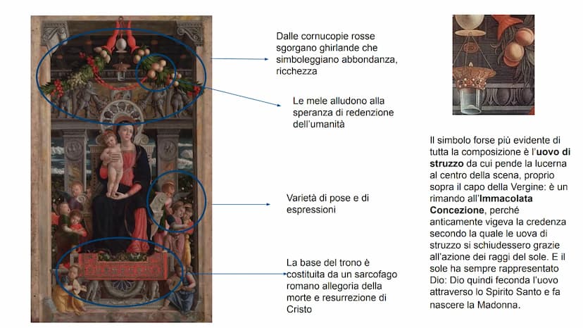 ●
●
●
Andrea Mantegna
1431-1506
Formazione presso la bottega di F. Squarcione (artista molto
discusso e appassionato arte antica), per sfrut