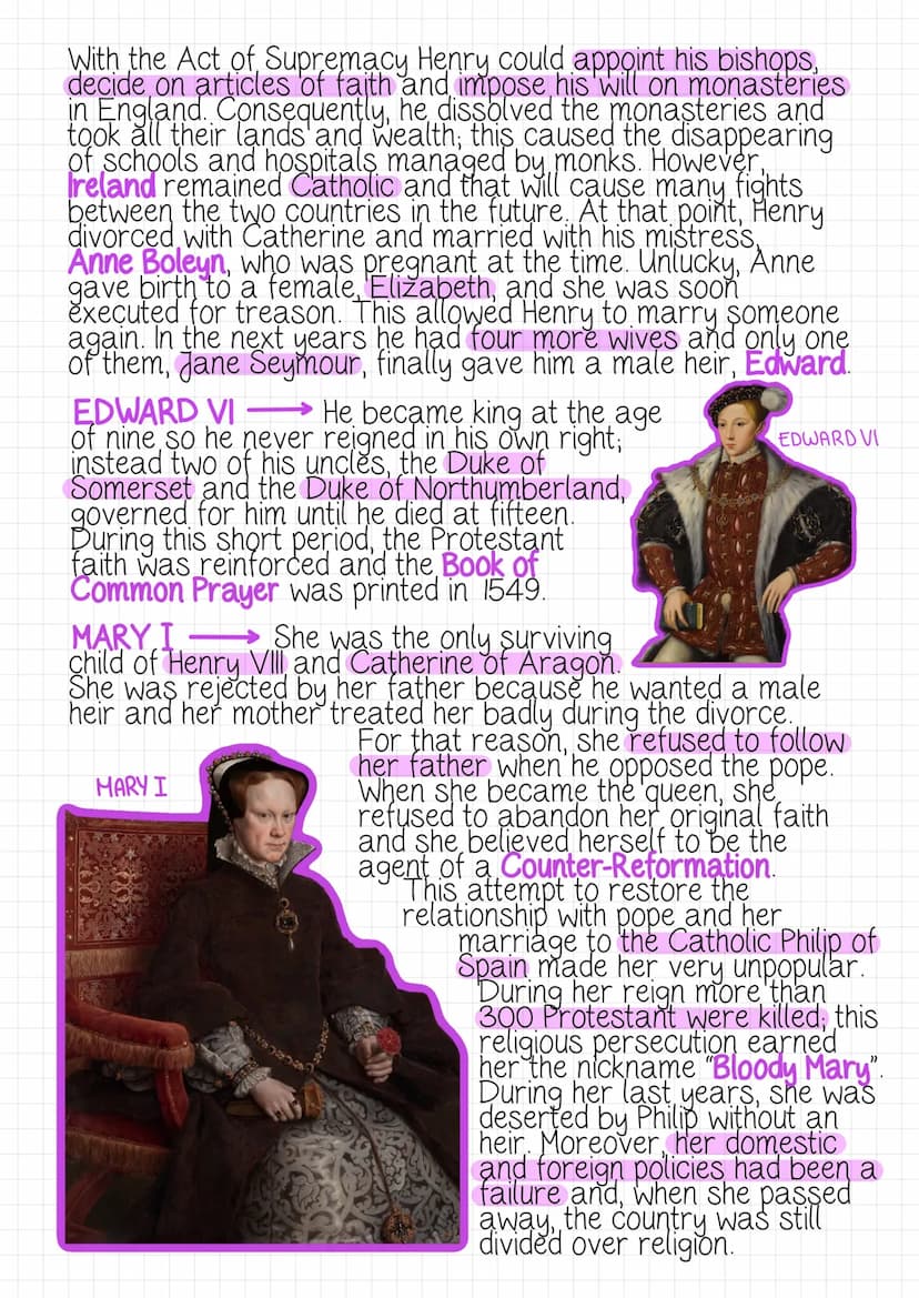 The Tudors
The Tudors ruled England for almost 120 years;
during this period England began to establish its
naval supremacy and founded the 
