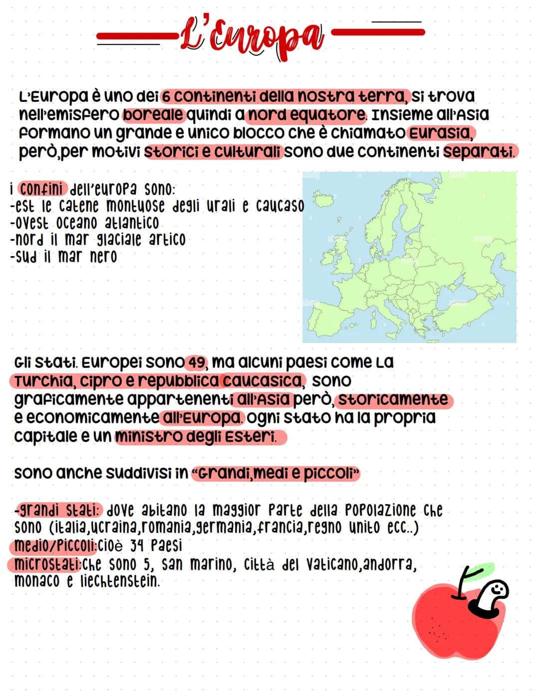 -L'Europa-
L'Europa è uno dei 6 continenti della nostra terra, si trova
nell'emisfero boreale quindi a nord equatore. Insieme all'Asia
Forma