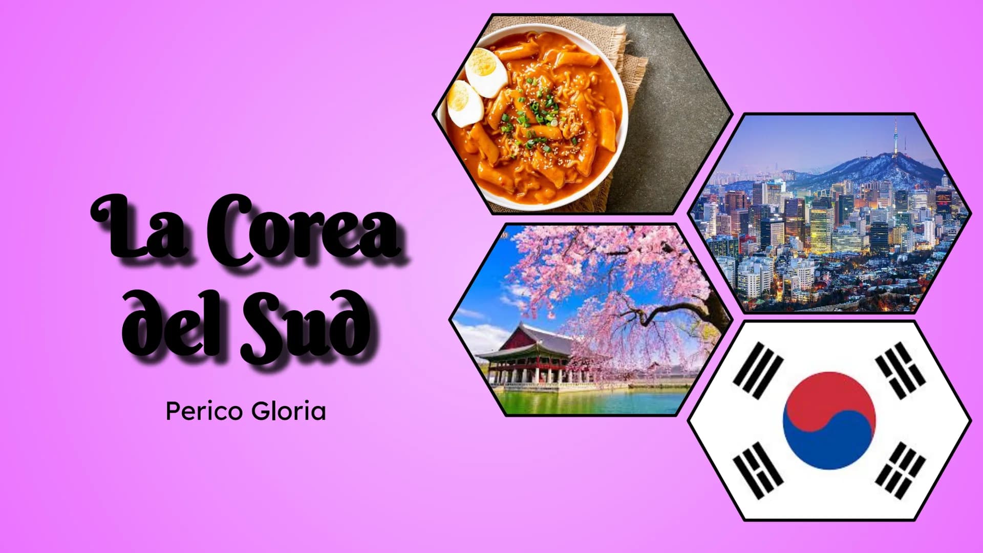 La Corea
del Sud
Perico Gloria
H
== AMBIMED
CINA
COREA
DEL NORD
COREA
DEL SUD
SEUL
RUSSIA
GIAPPONE Territorio
La Corea del Sud ufficialmente