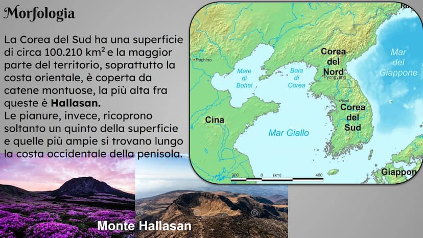 La Corea
del Sud
Perico Gloria
H
== AMBIMED
CINA
COREA
DEL NORD
COREA
DEL SUD
SEUL
RUSSIA
GIAPPONE Territorio
La Corea del Sud ufficialmente