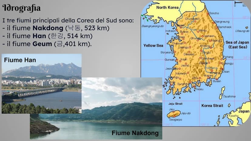 La Corea
del Sud
Perico Gloria
H
== AMBIMED
CINA
COREA
DEL NORD
COREA
DEL SUD
SEUL
RUSSIA
GIAPPONE Territorio
La Corea del Sud ufficialmente