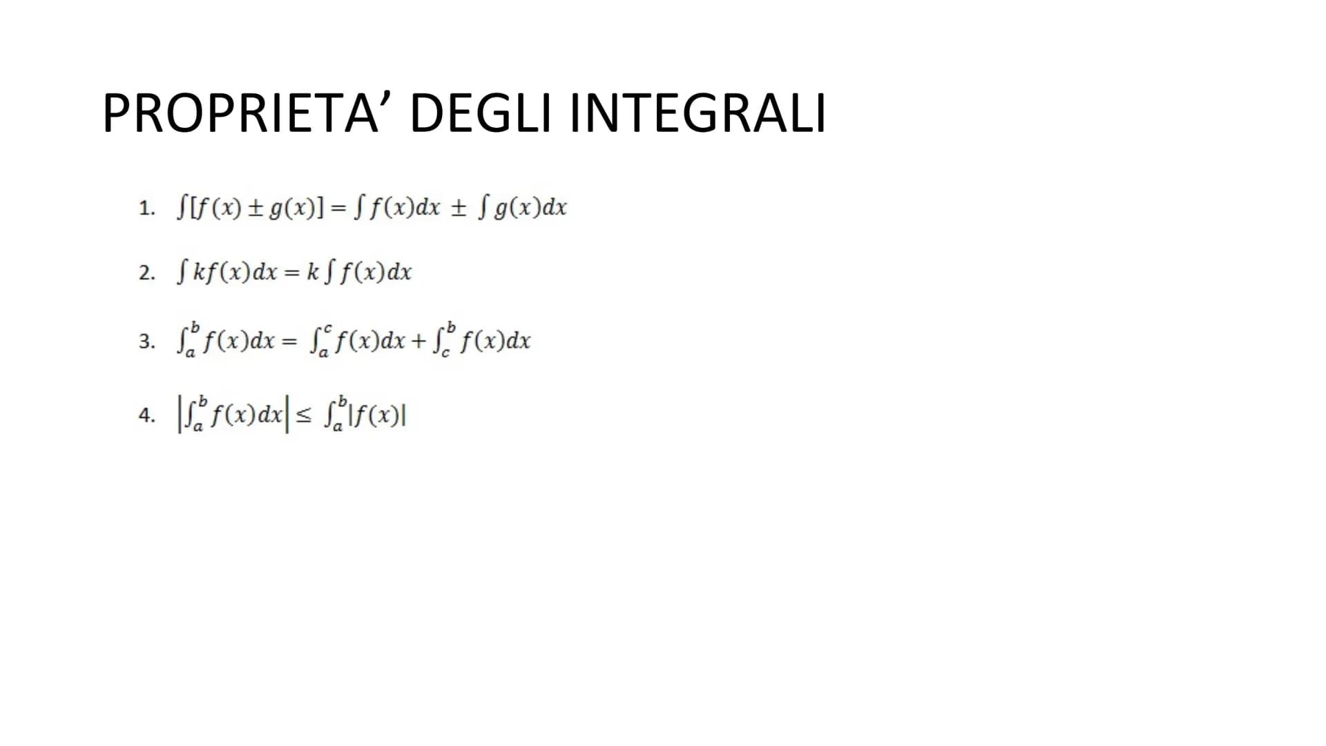 FABRIZIO CAVA CL. 5AE
INTEGRALI
DEFINITI, CALCOLO AREE, CALCOLO INTEGRALE, INDEFINITI INTEGRALI DEFINITI
Data una funzione f(x), l'integrale