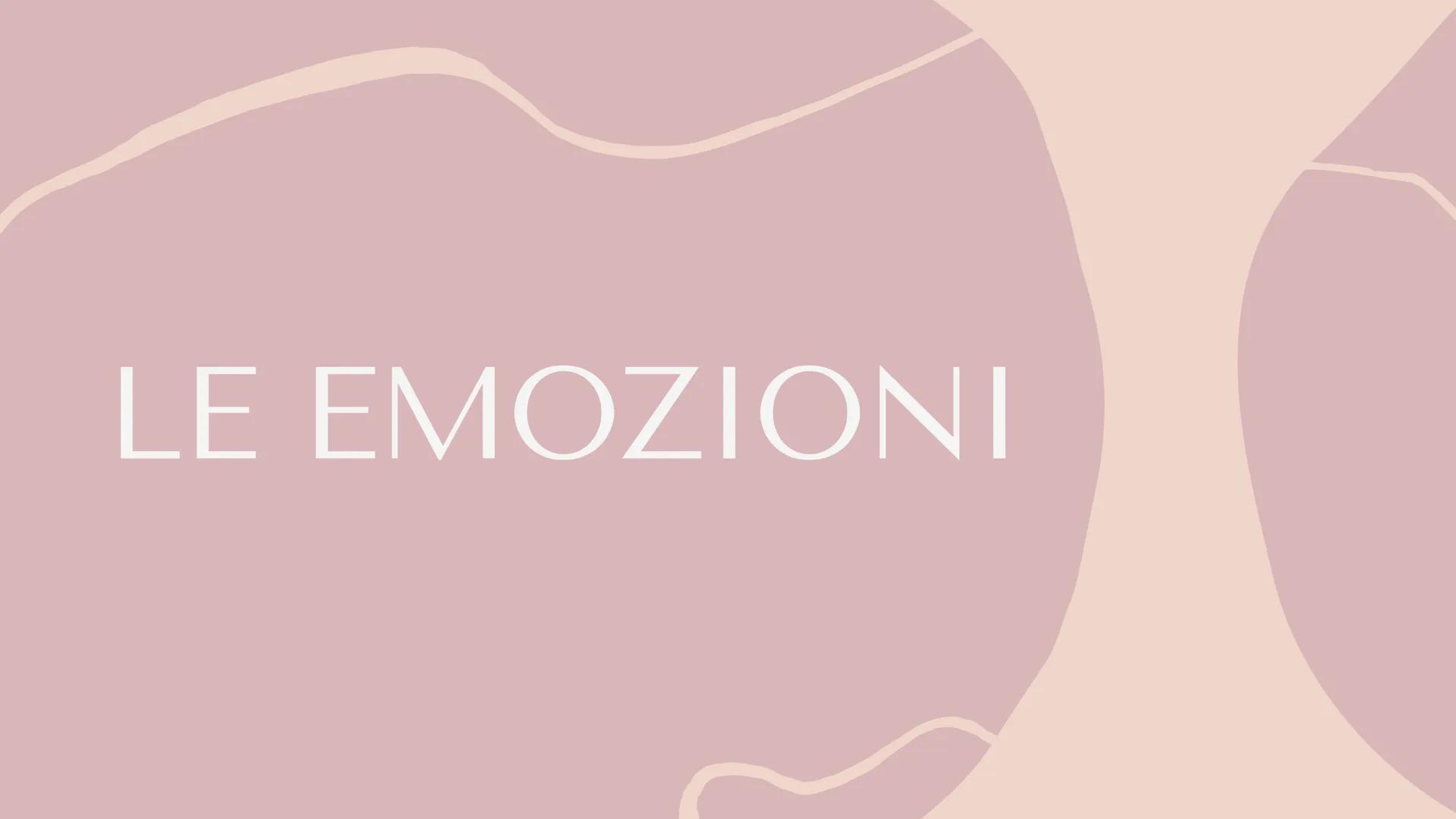LE EMOZIONI la felicità
l'ansia
la tristezza
Le emozioni sono un
vantaggio o uno svantaggio?
la rabbia
?
la sorpresa L'aspetto delle
cose ca
