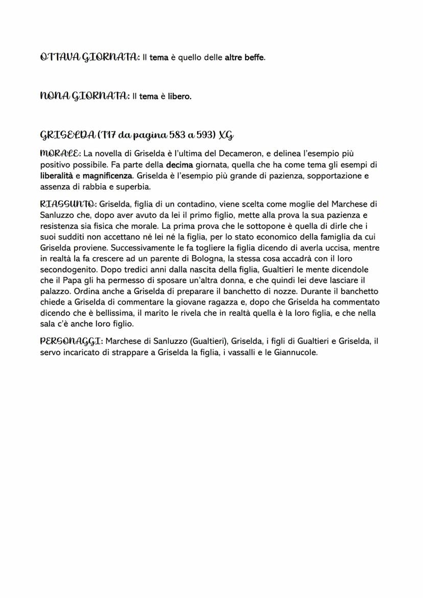 GIOVANNI BOCCACCIO
La VITA di Boccaccio è stata abbastanza difficile da ricostruire dato che nelle sue stesse
opere è difficile riconoscere 